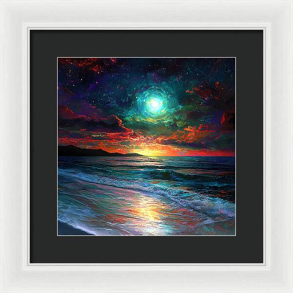 Cosmic Sunset - Framed Print