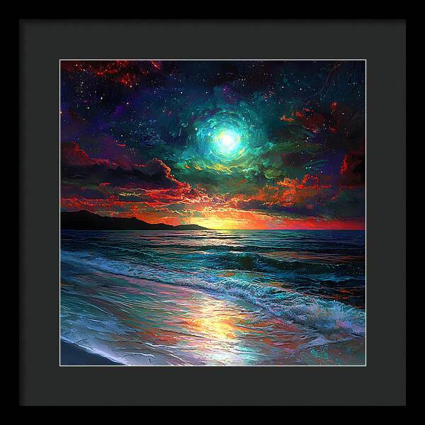 Cosmic Sunset - Framed Print