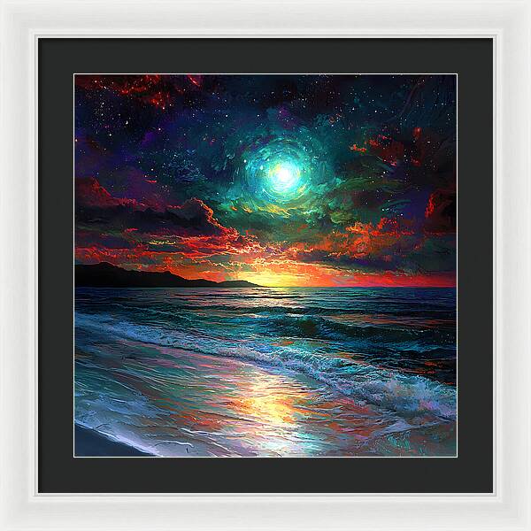 Cosmic Sunset - Framed Print