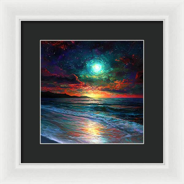 Cosmic Sunset - Framed Print