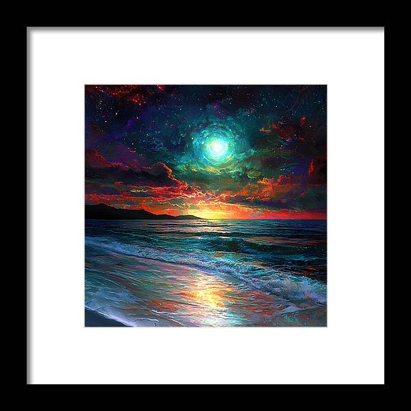 Cosmic Sunset - Framed Print