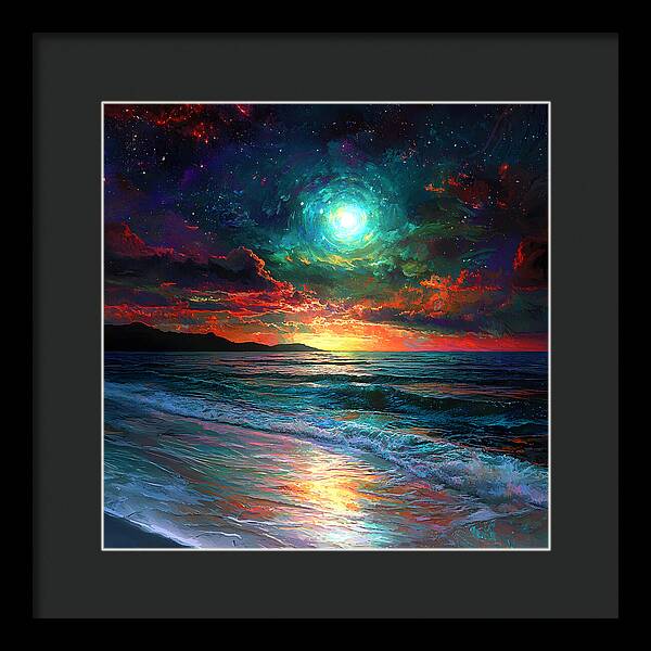 Cosmic Sunset - Framed Print