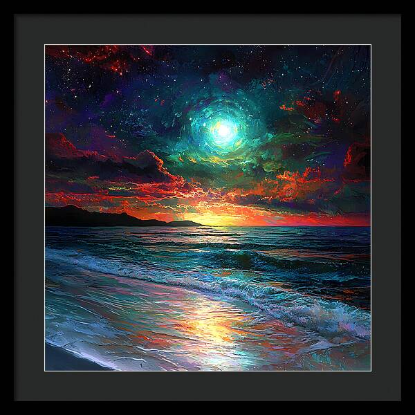 Cosmic Sunset - Framed Print