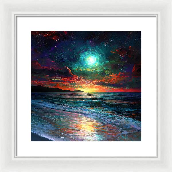 Cosmic Sunset - Framed Print