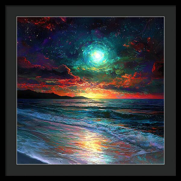 Cosmic Sunset - Framed Print