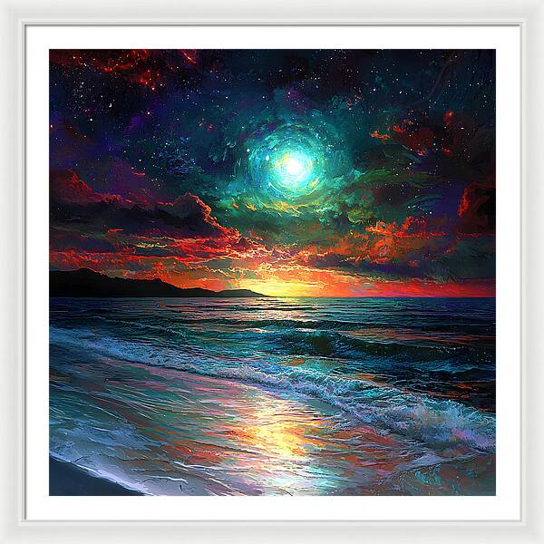 Cosmic Sunset - Framed Print