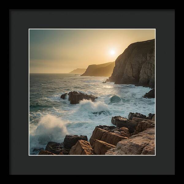 Crashing Calm - Framed Print