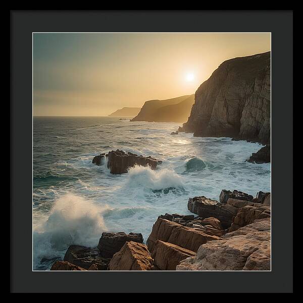 Crashing Calm - Framed Print