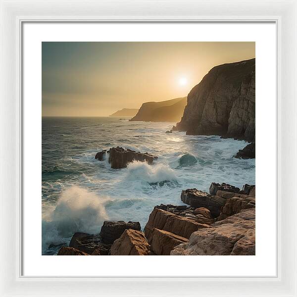 Crashing Calm - Framed Print