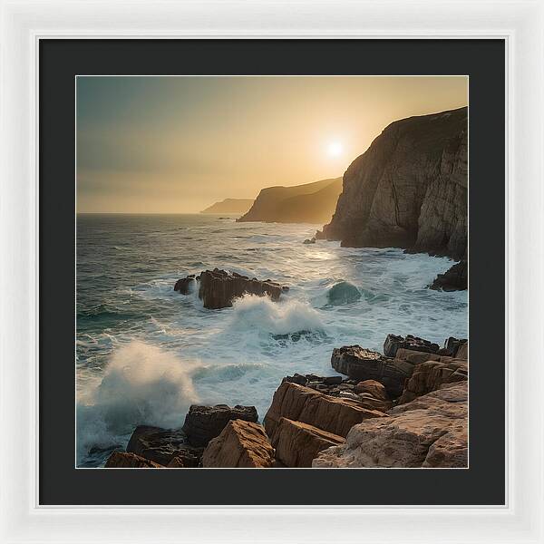 Crashing Calm - Framed Print