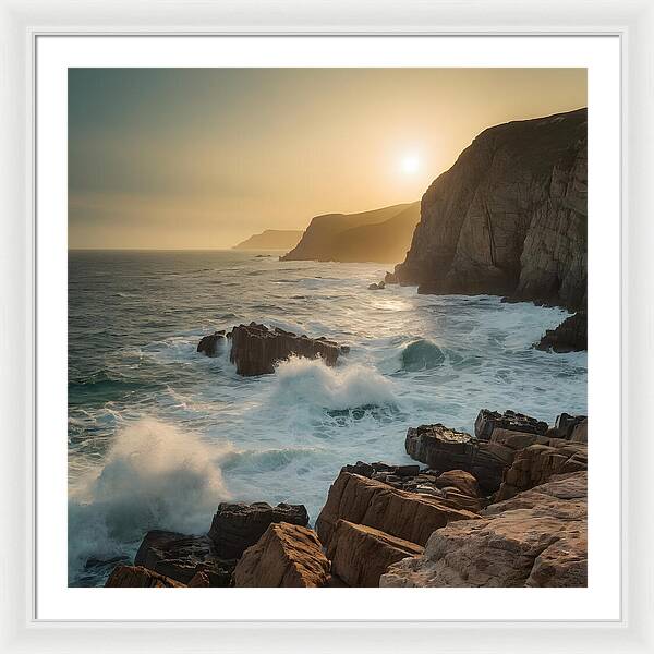 Crashing Calm - Framed Print