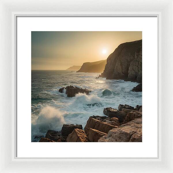 Crashing Calm - Framed Print