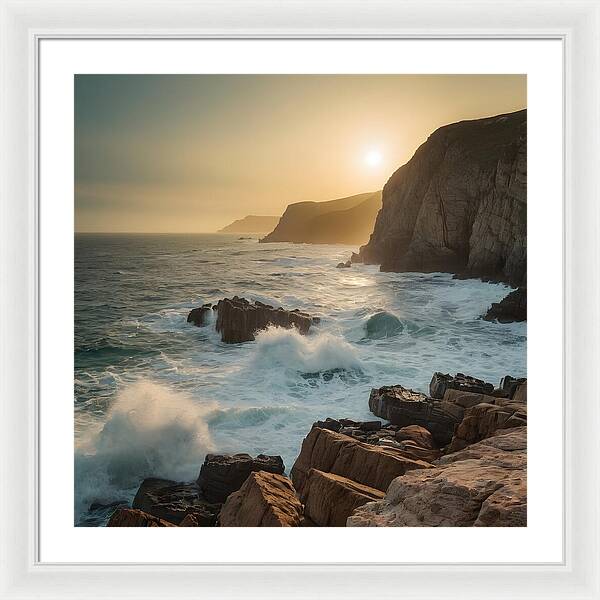 Crashing Calm - Framed Print