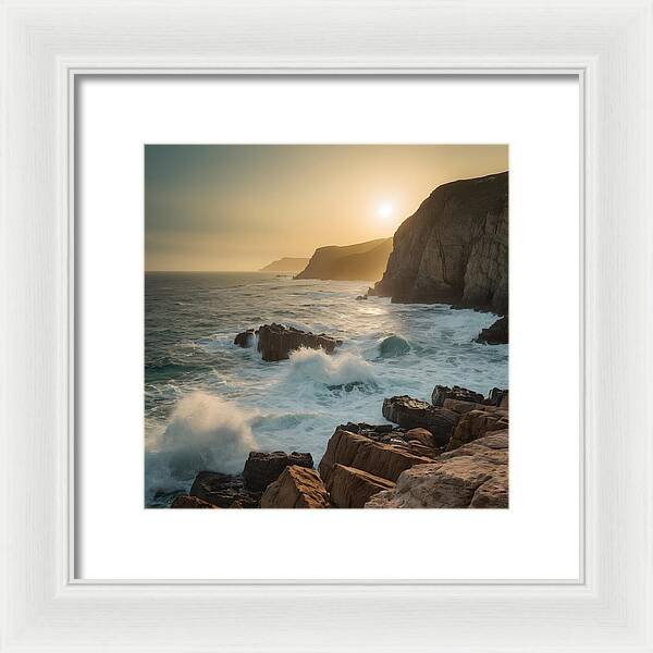 Crashing Calm - Framed Print