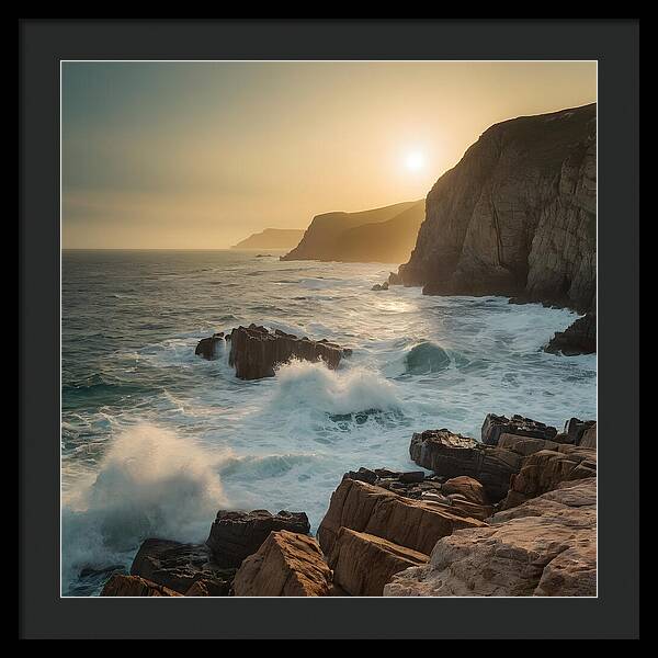 Crashing Calm - Framed Print