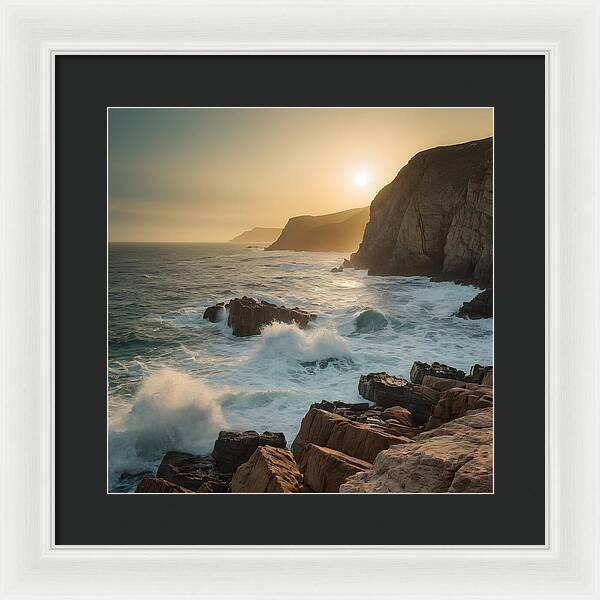 Crashing Calm - Framed Print