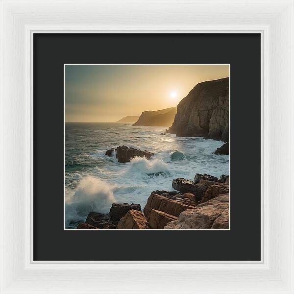 Crashing Calm - Framed Print