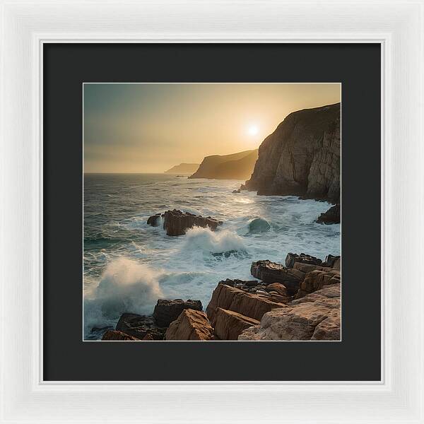 Crashing Calm - Framed Print