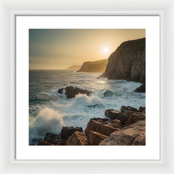 Crashing Calm - Framed Print