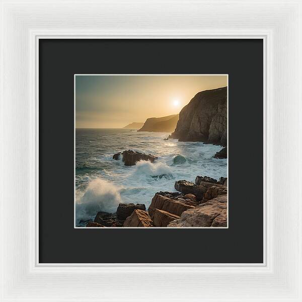 Crashing Calm - Framed Print