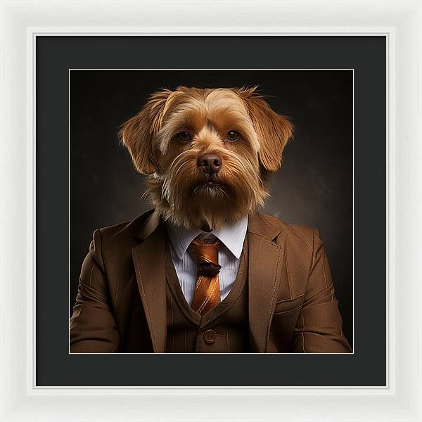 Dapper Paws - Framed Print