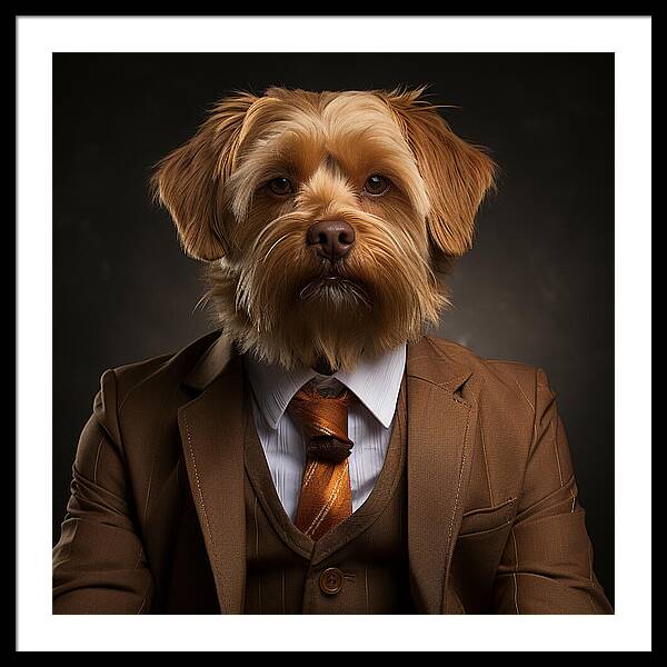 Dapper Paws - Framed Print