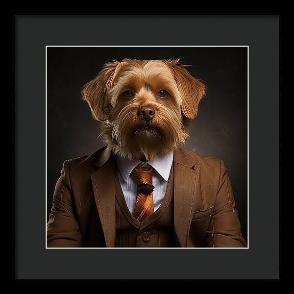 Dapper Paws - Framed Print