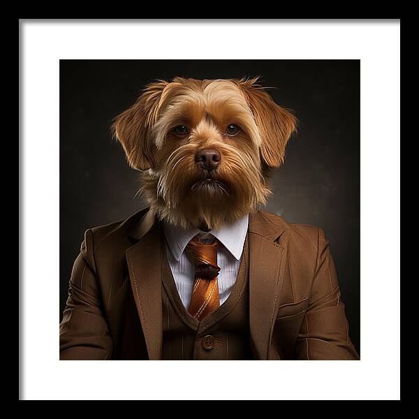 Dapper Paws - Framed Print