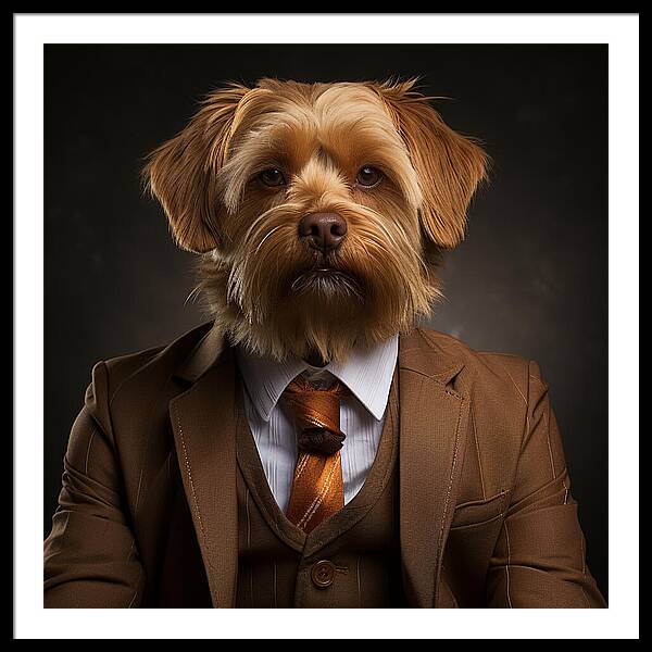 Dapper Paws - Framed Print