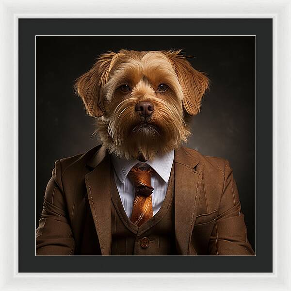 Dapper Paws - Framed Print