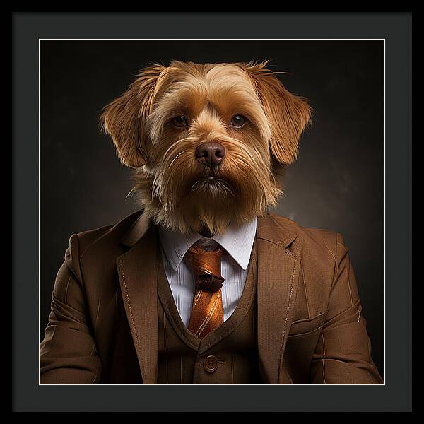 Dapper Paws - Framed Print