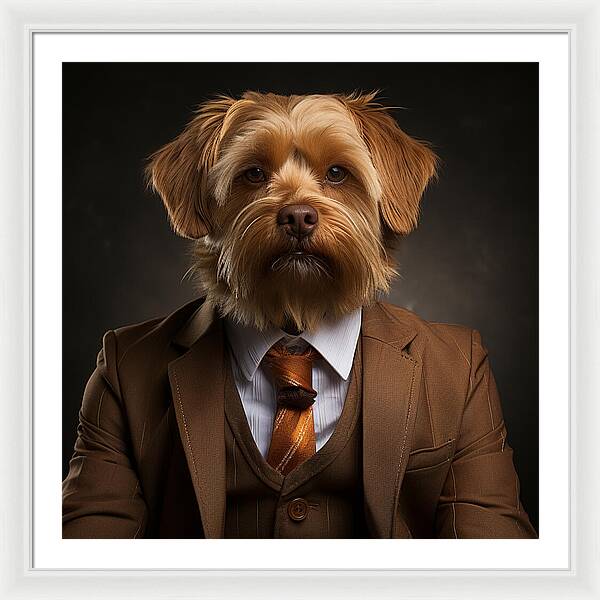 Dapper Paws - Framed Print