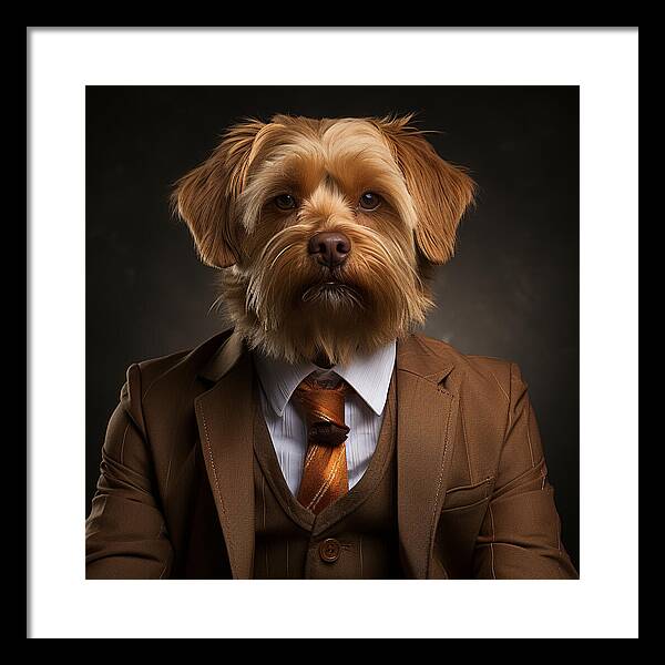 Dapper Paws - Framed Print