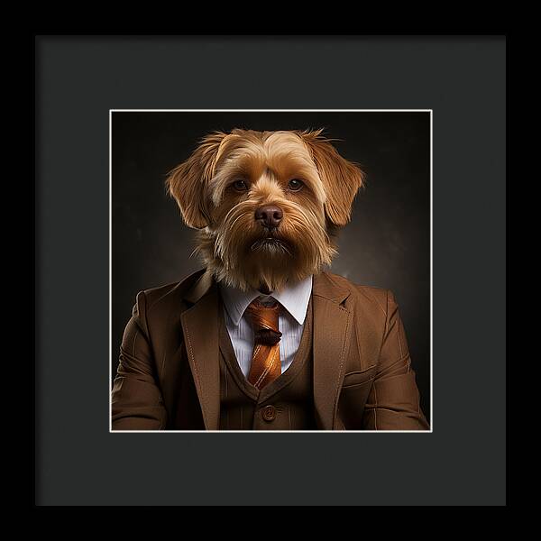 Dapper Paws - Framed Print