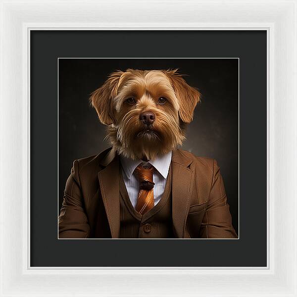 Dapper Paws - Framed Print