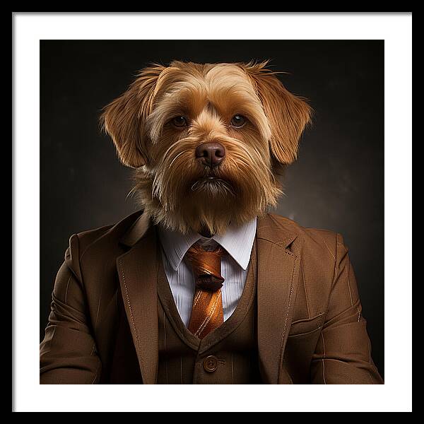 Dapper Paws - Framed Print