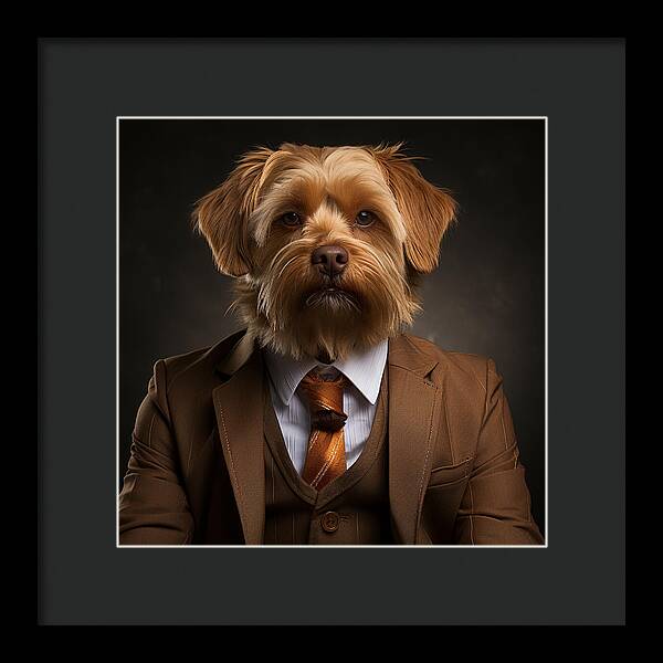 Dapper Paws - Framed Print