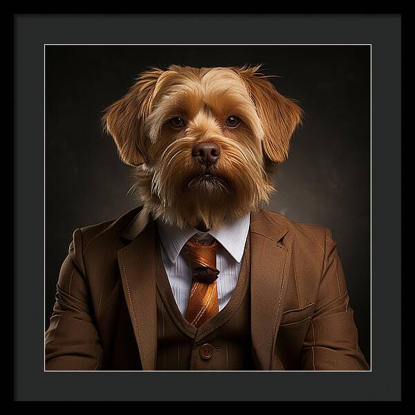 Dapper Paws - Framed Print