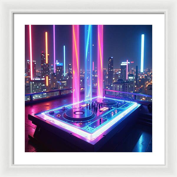 Electric Nights - Framed Print