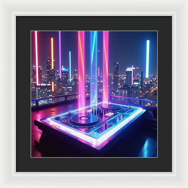 Electric Nights - Framed Print