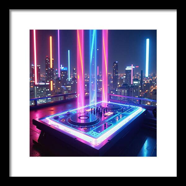 Electric Nights - Framed Print