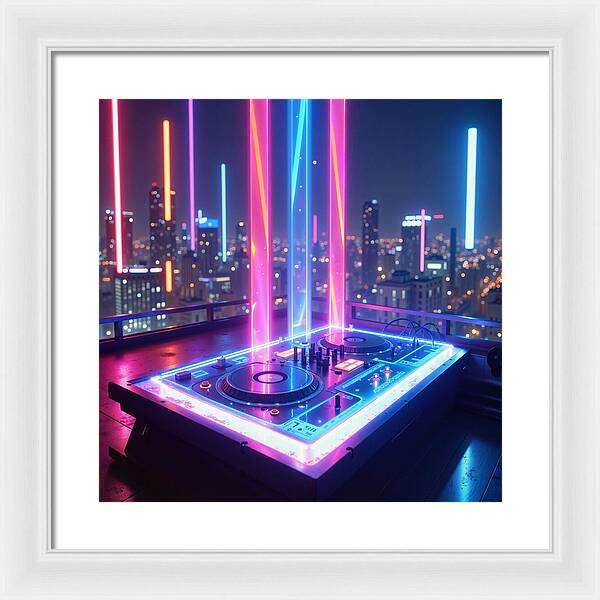 Electric Nights - Framed Print