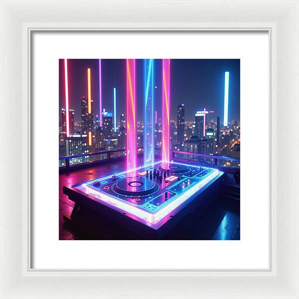 Electric Nights - Framed Print