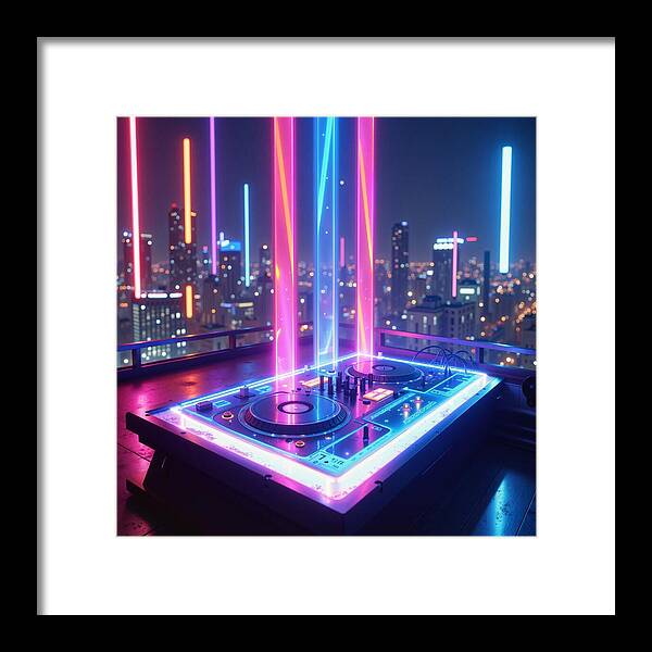 Electric Nights - Framed Print