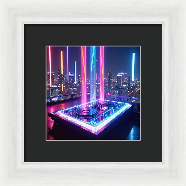 Electric Nights - Framed Print