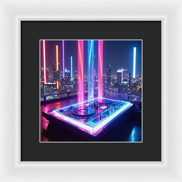 Electric Nights - Framed Print