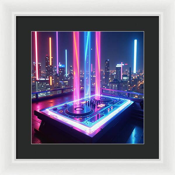 Electric Nights - Framed Print