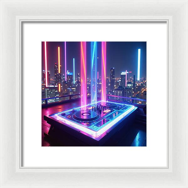 Electric Nights - Framed Print