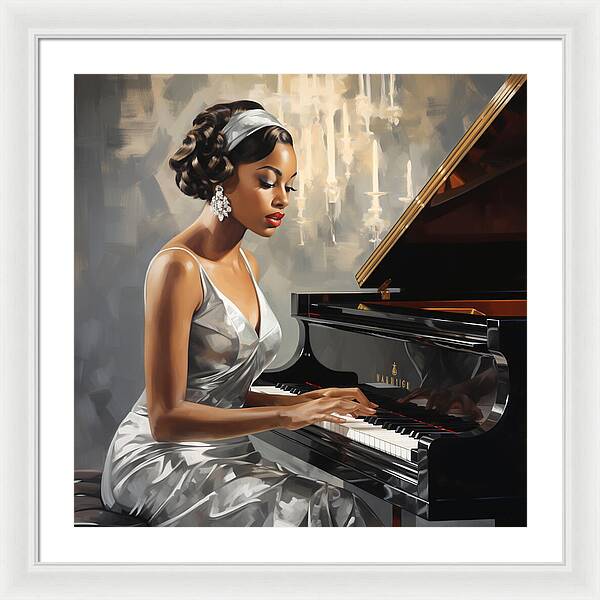 Elegance in Melody - Framed Print