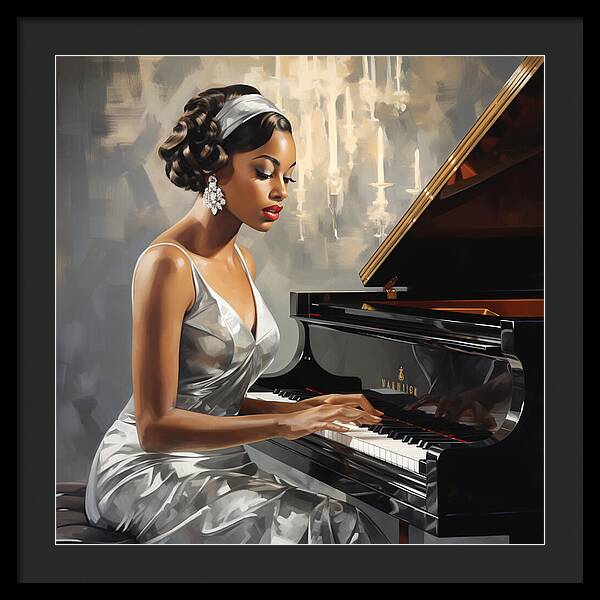 Elegance in Melody - Framed Print